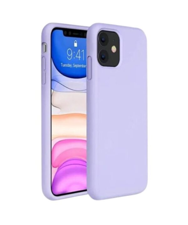 Светлолилав силиконов кейс за Apple устройства