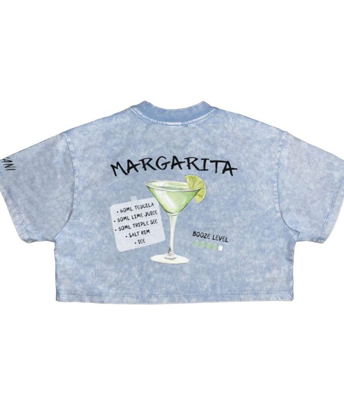 Дамски Crop Top "Маргарита" - Син