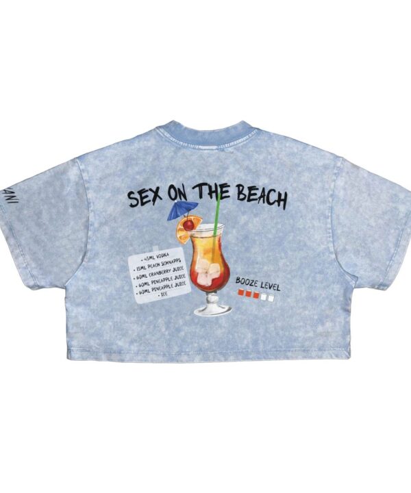 Дамски Crop Top "Sex on the Beach" - Син