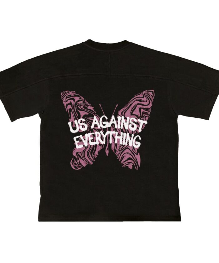 Тениска “Us Against Everything – Butterfly” | ROVANI