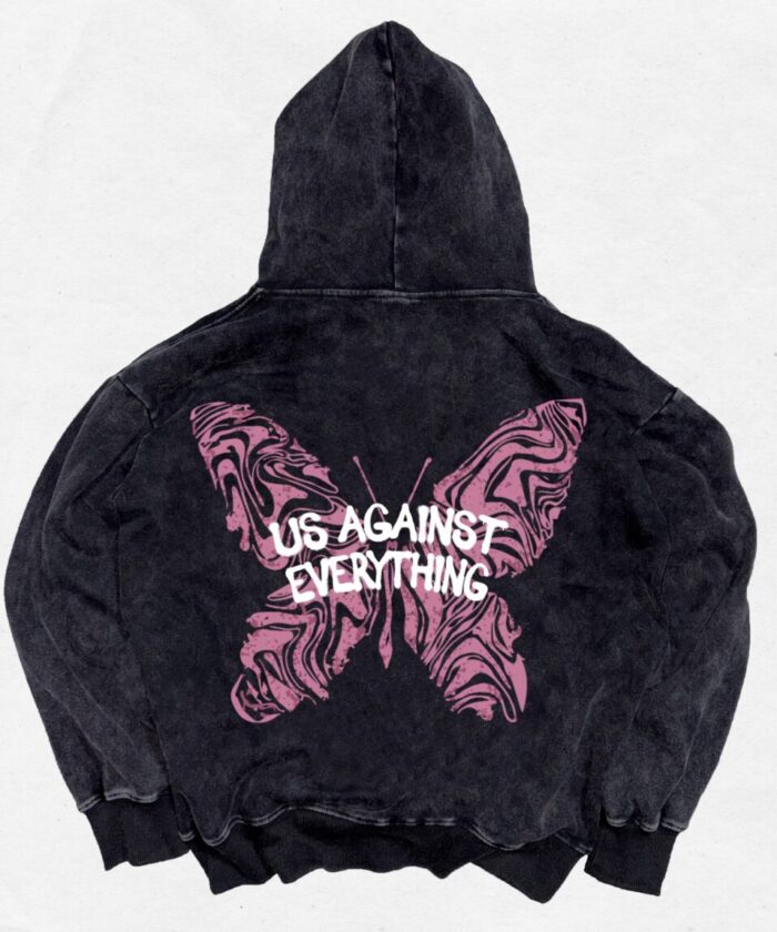 Худи “Us Against Everything – Butterfly” | ROVANI 2