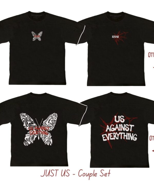 Комплект „Us Against Everything“ бяла пеперуда